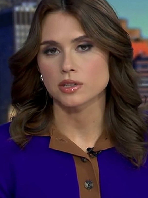 Good Morning America 2026 Sophie Flay Purple Polo Sweater