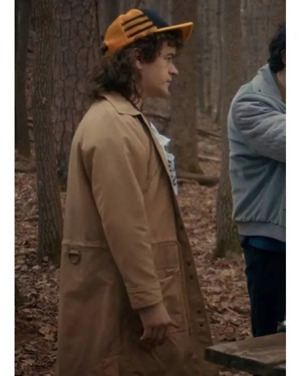 Stranger Things S05 Gaten Matarazzo Beige Coat