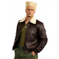 Street Fighter 2026 Cody Rhodes Brown Shearling Leather Jacket