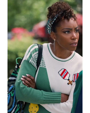 Sweet Magnolias S04 Heather Headley Pickleball Sweater