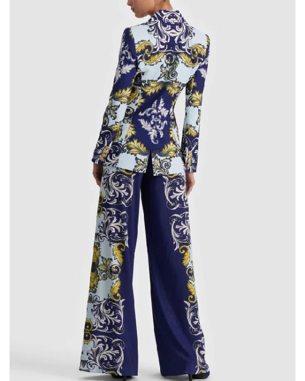 Elsbeth S04 Carrie Preston Blue Printed Blazer - view 5