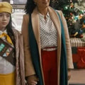 Tamera Mowry-Housley Scouting For Christmas 2024 Trench Coat