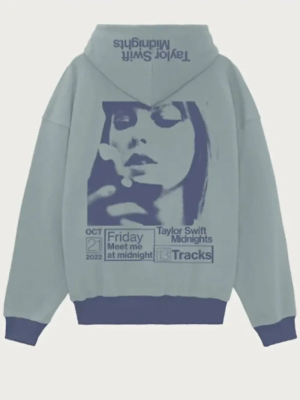 Taylor Swift Midnights Patient Zero Grey Hoodie