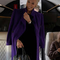 Ted Lasso S4 Hannah Waddingham Purple Belted Coat