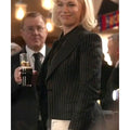 Ted Lasso S04 Hannah Waddingham Black Pinstripe Blazer