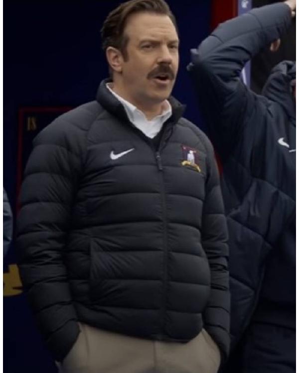 Ted Lasso S04 Jason Sudeikis Black Puffer Jacket