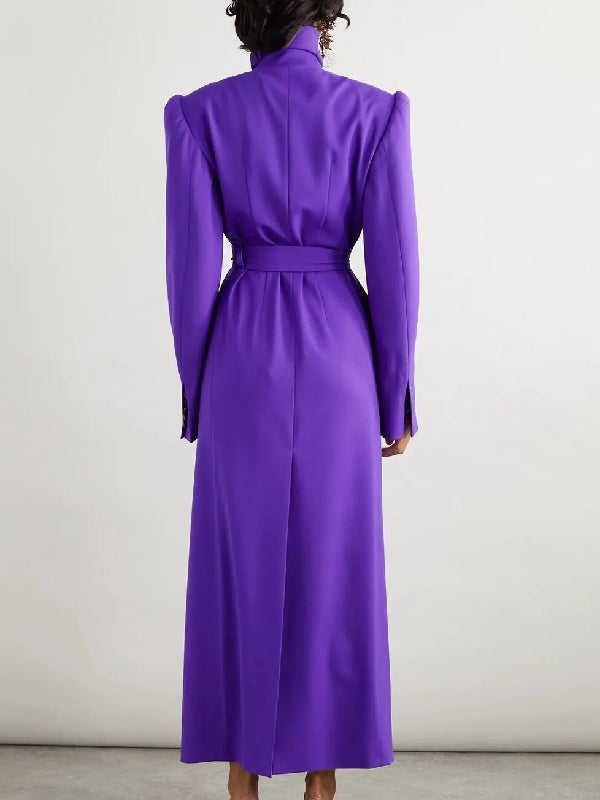 Ted Lasso S4 Hannah Waddingham Purple Belted Coat