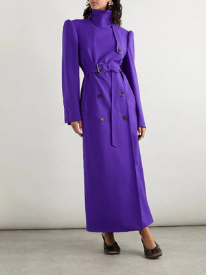 Ted Lasso S4 Hannah Waddingham Purple Belted Coat