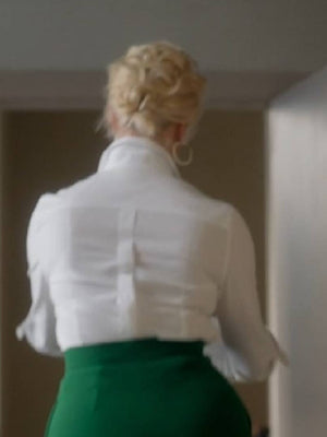 Hannah Waddingham Ted Lasso S4 White Tuxedo Shirt