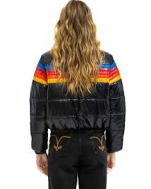 Ted Lasso S04 Rainbow Stripes Puffer Jacket - view 3
