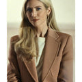 The Beast In Me S01 Brittany Snow Brown Single Breasted Jacket