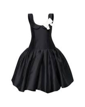 The Celebrity Traitors S02 Claudia Winkleman Black Pleated Dress