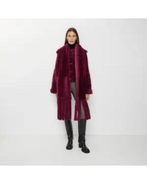 The Celebrity Traitors S02 Jerry Hall Shearling Jacket - view 4