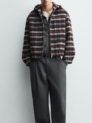 King Kenny The Celebrity Traitors S2 Plaid Hooded Jacket - view 2