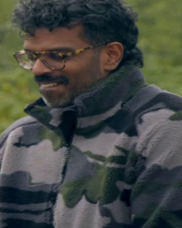 The Celebrity Traitors S02 Romesh Ranganathan Camo Fleece Jacket