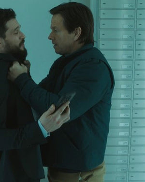 The Family Plan 2 Mark Wahlberg Blue Jacket