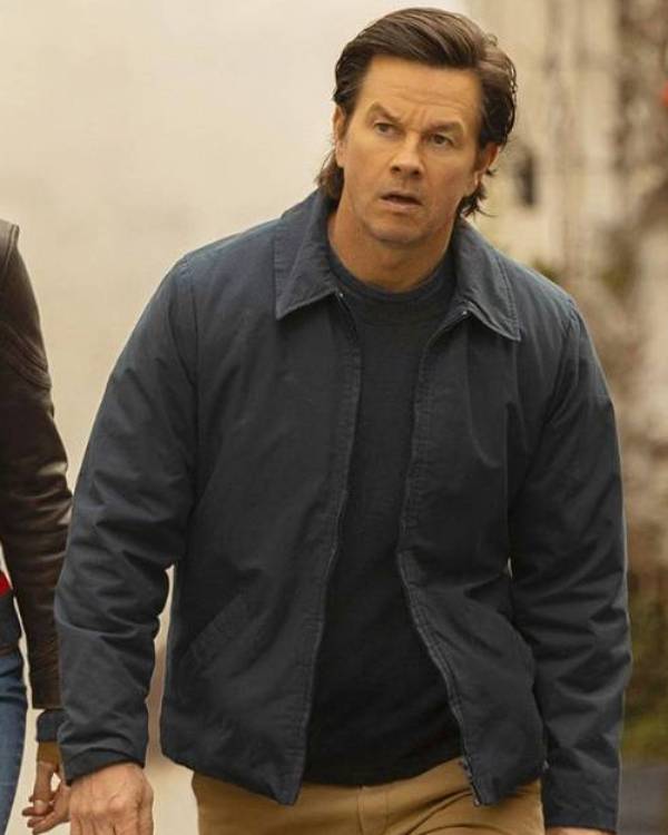 The Family Plan 2 Mark Wahlberg Blue Jacket