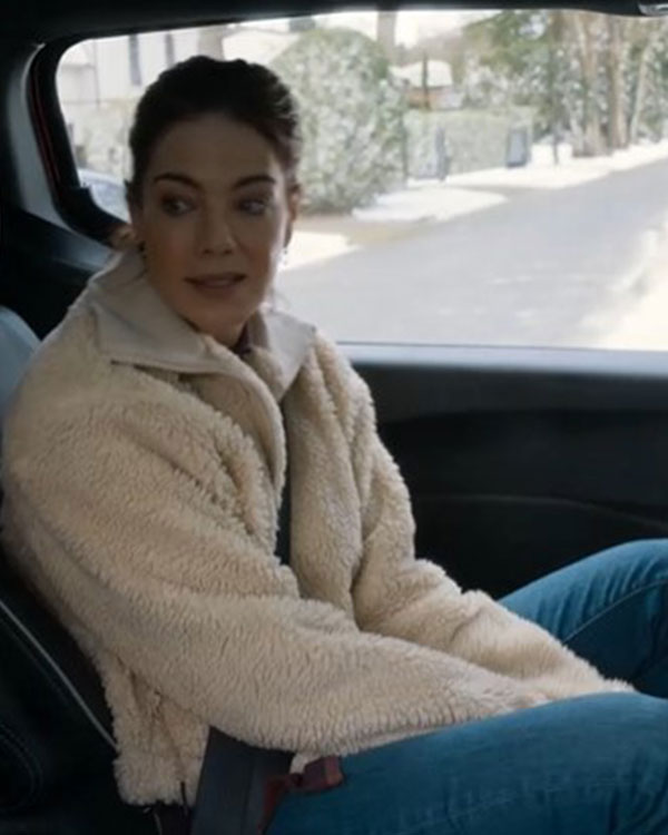 The Family Plan 2 Michelle Monaghan Sherpa Fleece Jacket