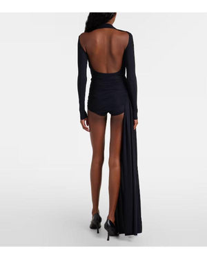 The Kardashians S08 Khloe Kardashian Asymmetric Draped Dress - view 3