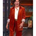 The Kelly Clarkson Show Marcia Gay Harden Orange Velvet Blazer