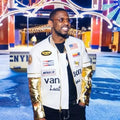 The R&B Tour Chris Brown Vanson Leather Racing Jacket