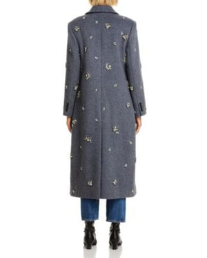 The Today Show 2025 Laura Jarrett Grey Embellished Coat