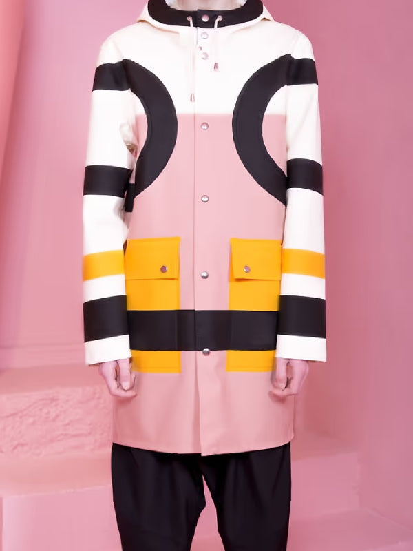The Traitors New Blood 2026 Pink Colorblock Raincoat