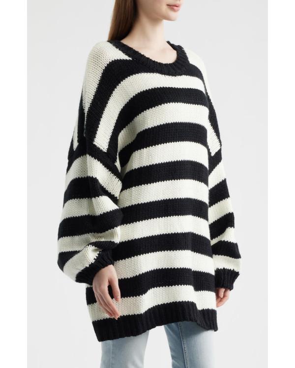 The View 2026 Whoopi Goldberg Stripe Chunky Knit Sweater - view 4