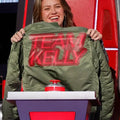 The Voice Team Kelly Olive Green Bomber Jacket