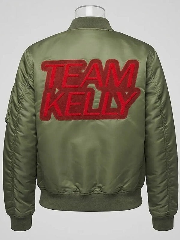 S30 The Voice Team Kelly Olive Green Bomber Jacket