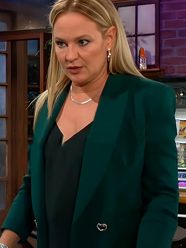 The Young And The Restless 2026 Sharon Newman Dark Green Blazer