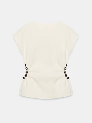 The Young And The Restless Ashley Campbell Beaded Cutout Top - view 3