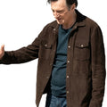 The Mongoose 2026 Liam Neeson Brown Jacket