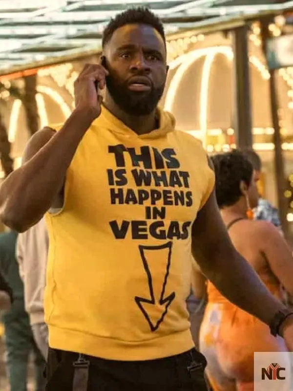 This Is What Happens In Vegas Obliterated Yellow Hoodie