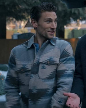 Three Wisest Men Andrew Walker Geometric Pattern Shirt Jacket
