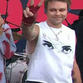 Today Ashton Irwin White Eye Print Tank