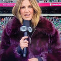 Today Show Erin Andrews Purple Fur Coat