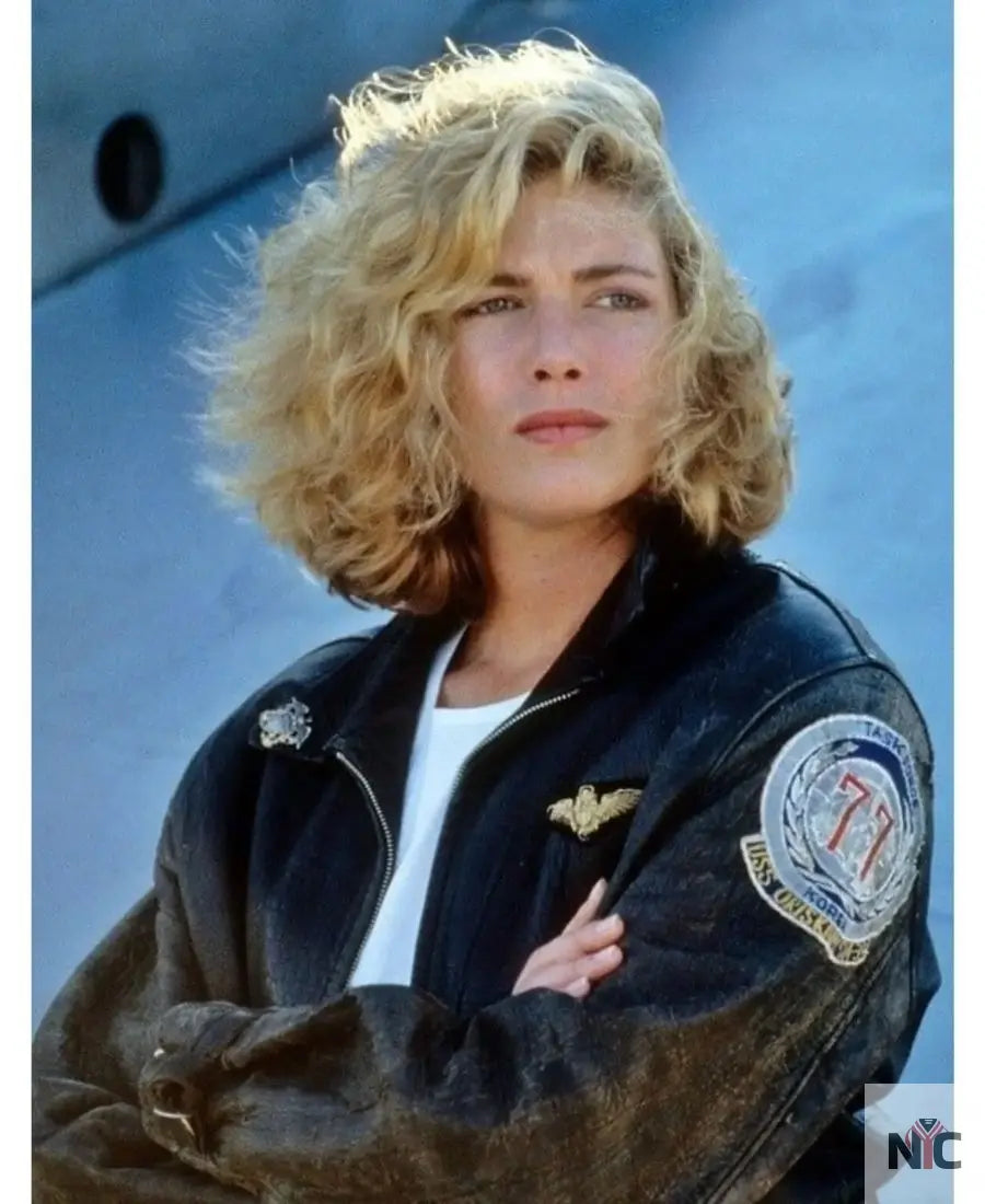 Top Gun Kelly McGillis Leather Jacket
