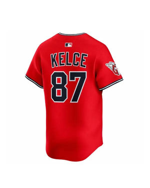Travis Kelce Cleveland Guardians Red Jersey - view 6