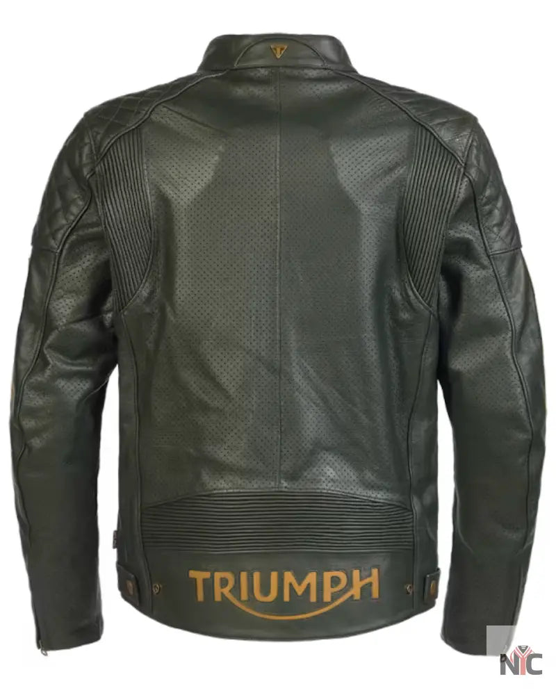 Triumph Men’s Racing Green Motorcycle Braddan Air Race Jacket
