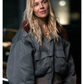 War S01 Sienna Miller Fur Collar Bomber Jacket