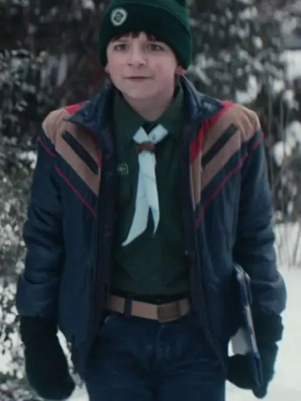 Winslow Fegley 8 Bit Christmas Blue Jacket