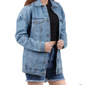 Women's Light Blue Oversized Denim Jacket