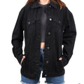 Womens Oversized Black Denim Jacket