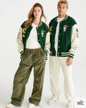 Aéropostale Snoopy Varsity Jacket