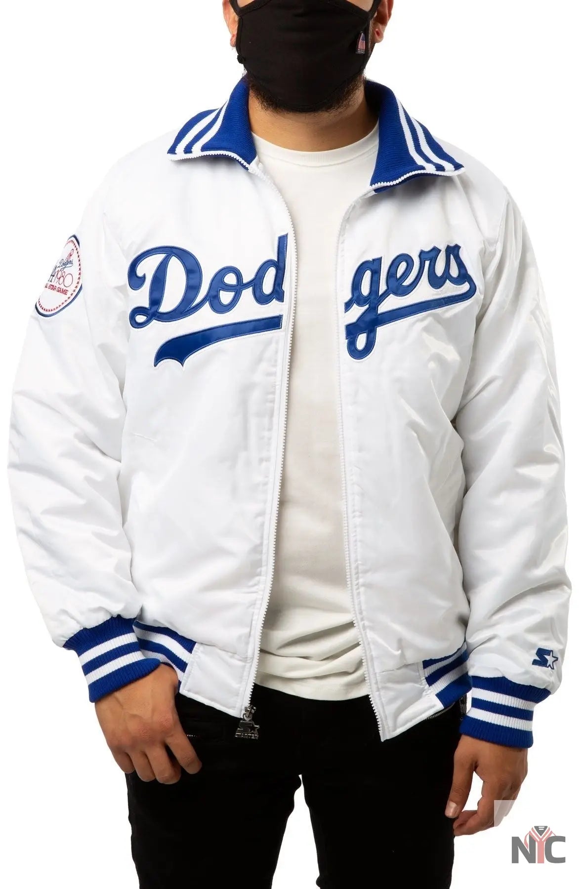 All Star Game LA Dodgers Inspired 1980 Satin Varsity Jacket