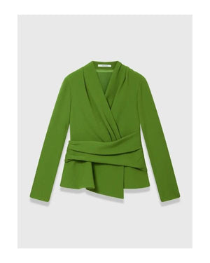 America's Newsroom 2026 Aishah Hasnie Green Wrap Blouse