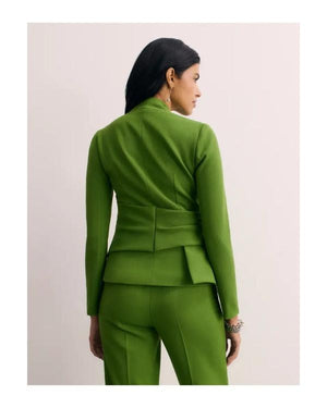 America's Newsroom 2026 Aishah Hasnie Green Wrap Blouse