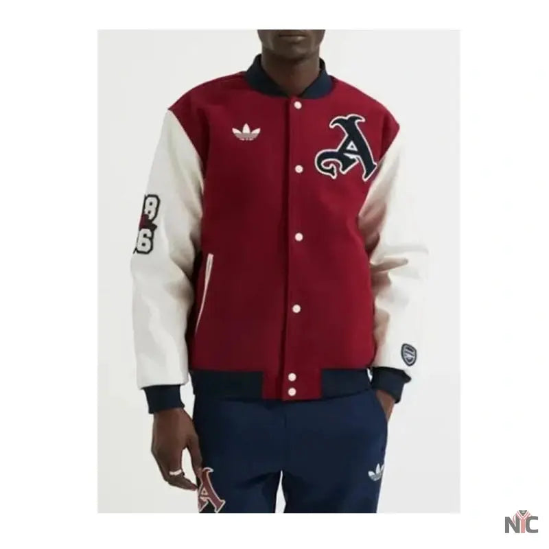 Arsenal Inspired Varsity Jacket