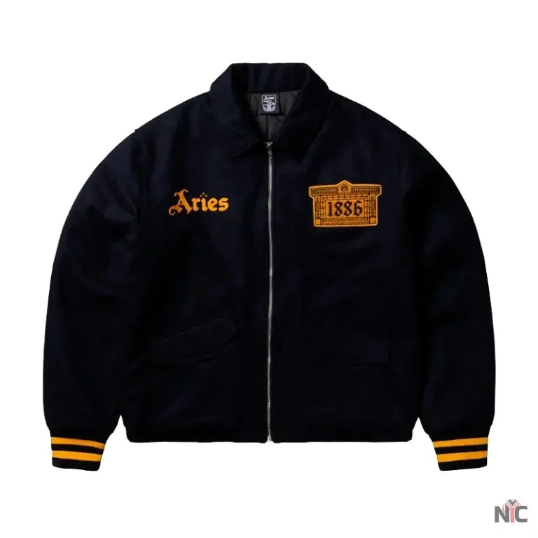 Arsenal X Aries Inspired Wool Bomber Jacket